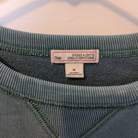 Gap Brazil Wash “Vintage Soft” Sweatshirt in Boggy Green - Picture 2 of 4